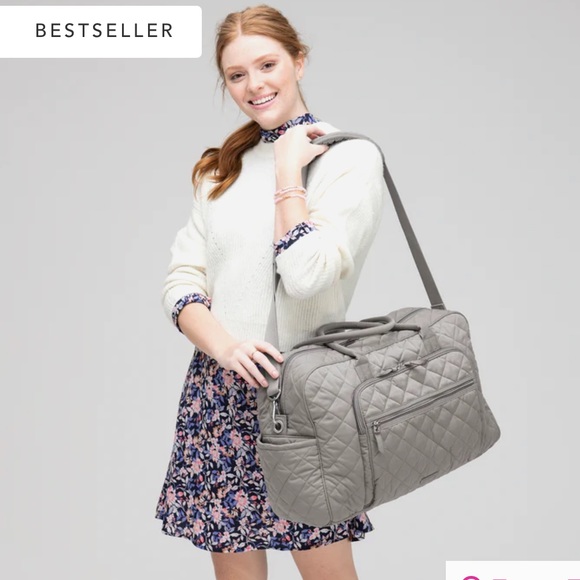 Best Selling Vera Bradley Weekender Travel Bag - MOONLIGHT GARDEN - Picture 6 of 10